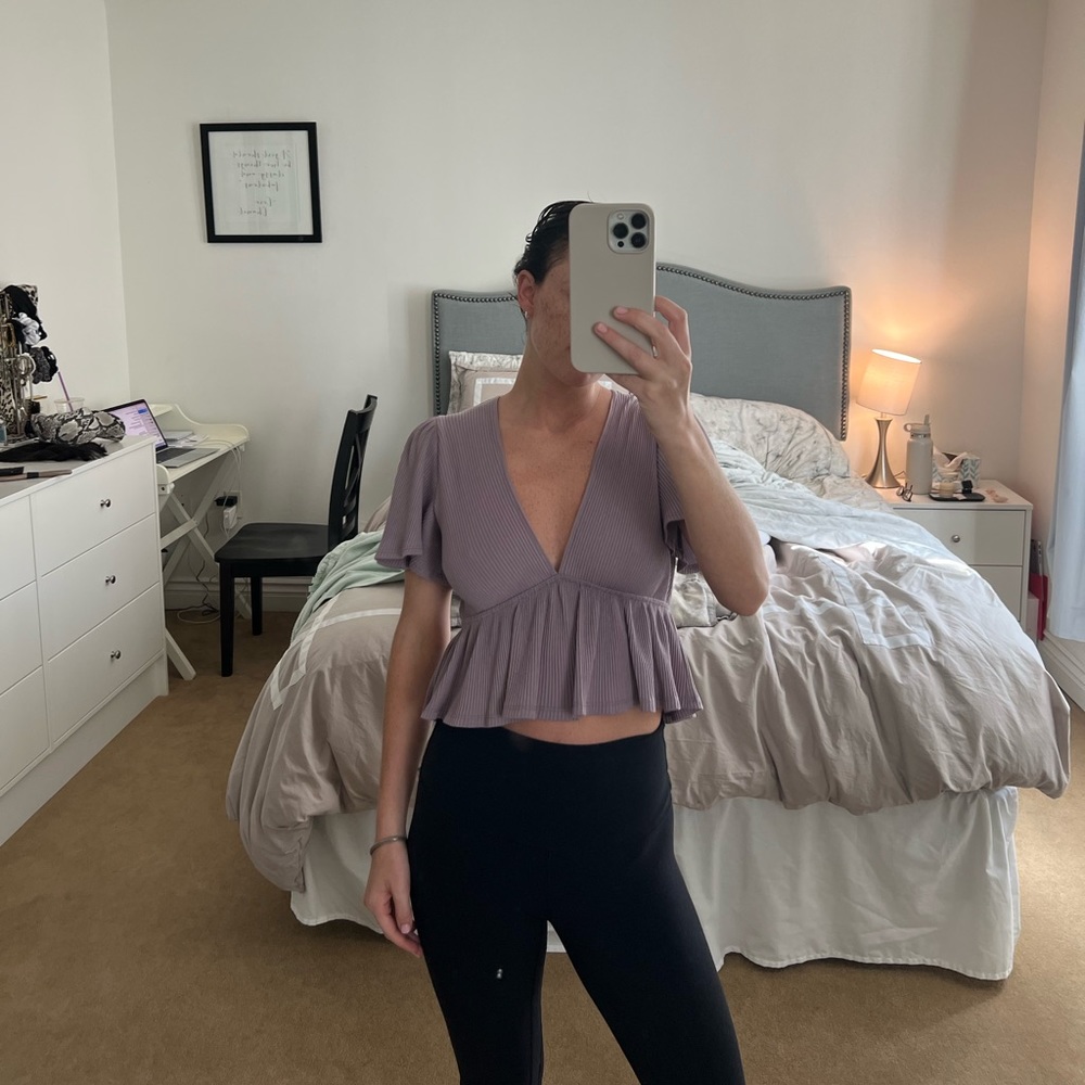 Urban Outfitters Smitten Peplum Top